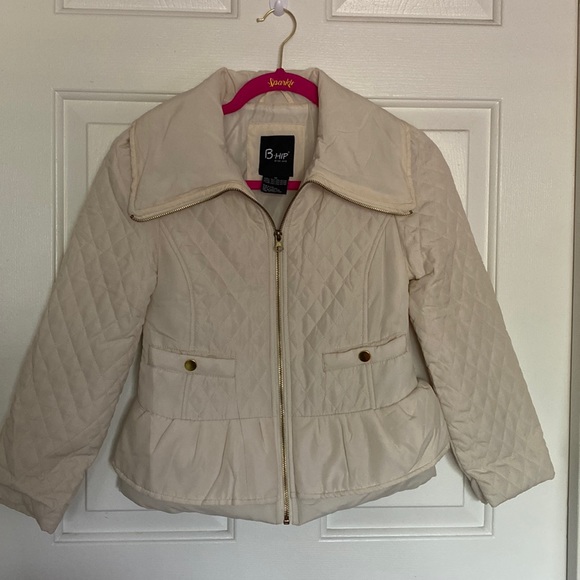 B-Hip girls cream winter jacket. - Picture 1 of 5